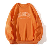 Letter Print Crew Neck Pullover Sweatshirt - Livefree