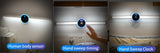 Smart Cabinet Light Clock Timing Sensor Light Removable LED Wardrobe Light Manual Sweep Switch Light - Livefree