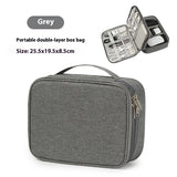 Data Cable Storage Bag Mobile Power Box Travel Portable Digital Accessories Organizing Folders - Livefree