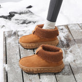 Winter Snow Boots With Anti-slip Tire-sole Design Fashion Outdoor Warm Suede Ankle Boot For Women Shoes - Livefree