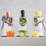 3 In 1 Vegetable Slicer Manual Kitchen Accessories Grater For Vegetable Cutter Round Chopper Mandolin Shredder Potato Home Kitchen Supplies Kitchen Gadgets - Livefree