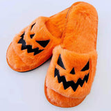 Halloween Shoes Winter Cute Warm Home Slippers Women - Livefree