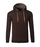 Men's Jacquard Sweater Long-sleeved Hoodie Warm Color Hooded Sweatshirt Jacket - Livefree