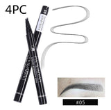 Microblading Eyebrow Pencil Waterproof Fork Tip Tattoo Pen Tinted Fine Sketch Eye Brow Pencils Long Lasting Eyebrows - Livefree
