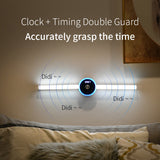 Smart Cabinet Light Clock Timing Sensor Light Removable LED Wardrobe Light Manual Sweep Switch Light - Livefree