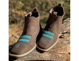 Vintage Suede Flat Heel Round Toe Martin Boots Men - Livefree