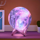 3D Printing Galaxy Lamp Moonlight USB LED Night Lunar Light Touch Color Changing Moon Lamp - Livefree
