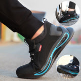Steel Toe Shoes For Men Work Safety Shoes Nonslip Indestructible Sneakers - Livefree