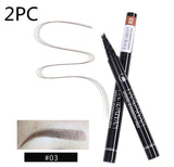 Microblading Eyebrow Pencil Waterproof Fork Tip Tattoo Pen Tinted Fine Sketch Eye Brow Pencils Long Lasting Eyebrows - Livefree