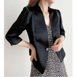Spring New Elegant V-neck 34 Sleeves Coat For Women - Livefree