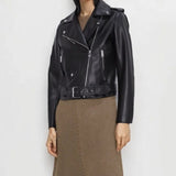Women's Faux Leather Retro Biker's Leather Coat - Livefree