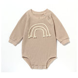 Spring And Autumn Romper R Baby Long Sleeve Waffle - Livefree