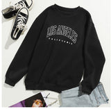 Letter Print Crew Neck Pullover Sweatshirt - Livefree