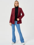 Womens Casual Blazer Jacket  Long Sleeve Work 0ffice Blazer Lapel  Jacket - Livefree