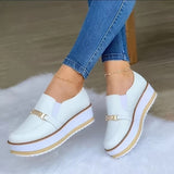 Fashion Platform Casual Muffin Bottom Shoes Women - Livefree