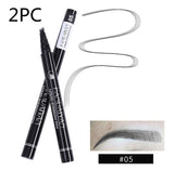 Microblading Eyebrow Pencil Waterproof Fork Tip Tattoo Pen Tinted Fine Sketch Eye Brow Pencils Long Lasting Eyebrows - Livefree