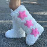 European And American Flat Heel High-top Warm Winter Long Tube Fur Boots - Livefree