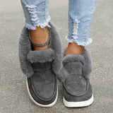 Snow Boots Warm Winter Shoes Plush Fur Ankle Boots Women - Livefree