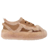Outerwear Lamb Wool Thick Sole Half Slippers Women - Livefree