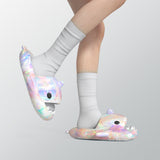 Lovers Shark Slippers Heart Print Shoes Women Men - Livefree