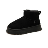 Winter Fleece-lined Thick Suede All-match Northeast Short Cotton Shoes - Livefree