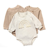 Spring And Autumn Romper R Baby Long Sleeve Waffle - Livefree