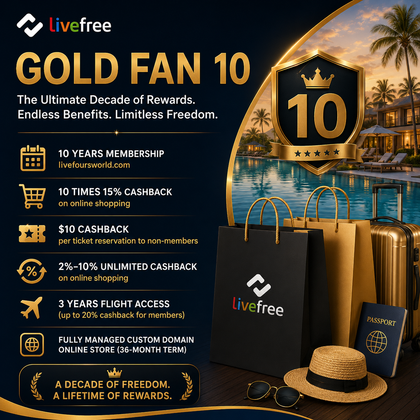 Gold Fan 10 - Livefree