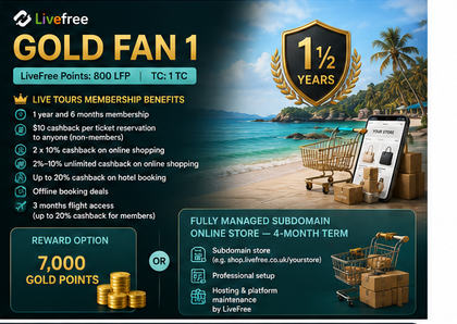 Gold Fan 1 - Livefree