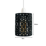 White Drum Metal Wire Cage Ceiling Pendant Lampshade~1999