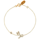 Zodiac Horoscope Star Sign Bracelet Capricorn - shop.livefree.co.uk