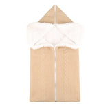 Baby Sleeping Bag Newborn Winter Warm Infant Button Knit Swaddle Wrap Swaddling Stroller  Toddler Blanket Envelope Sleepsacks - Livefree