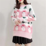 New fashion Christmas Sweater Women Casual Pullover Oversized Knitted Sweater Winter Jumper Autumn Knitwear - Livefree