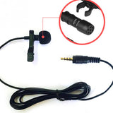 VOXLINK 3.5 mm Microphone Clip Tie Collar for Mobile Phone Speaking in Lecture 1.5m/3m Bracket Clip Vocal Audio Lapel Microphone - Livefree