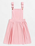 Pleated Zip Up Back Pinafore Dress - shop.livefree.co.uk