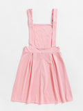 Pleated Zip Up Back Pinafore Dress - shop.livefree.co.uk