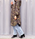 Camouflage waterproof jacket.