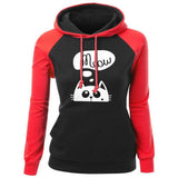 Autumn Winter New Hoodies For Women Sweatshirt Kawaii CAT MEOW Print Fashion Hoody Kpop Sweatshirts Raglan Harajuku Hoodie - Livefree