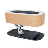 Modern led table lamp for bedroom dimmable bluetooth Speaker phone Charger wireless desk lamp bedside lamp table light tree lamp - Livefree