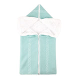 Baby Sleeping Bag Newborn Winter Warm Infant Button Knit Swaddle Wrap Swaddling Stroller  Toddler Blanket Envelope Sleepsacks - Livefree