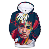 Rapper XXX Tentacion Cotton Hoodies sweatshirts 3D Hip Hop Singer xxxtentacion Uniform mens hoodies Hip Hop sweatshirt - Livefree
