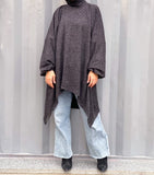 High low wool pullover. - Livefree