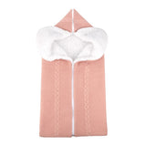 Baby Sleeping Bag Newborn Winter Warm Infant Button Knit Swaddle Wrap Swaddling Stroller  Toddler Blanket Envelope Sleepsacks - Livefree