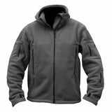 Men's Outdoor Warm Bladder Fleece Jacket Fleece Fleece Cold Proof Vest Hood Solid Color Hoodie - Livefree