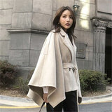 Women Winter Poncho Femme Black Cape Coat S-6XL Plus Size Cloak Ponchos and Capes Poncho Feminino Inverno Cape Femme Ponczo - Livefree
