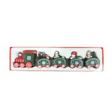 Christmas Decorations Christmas Wooden Small Train Decorations Santa Claus Children's Gifts - Livefree
