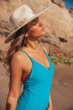 Positano Swimsuit - Ocean Blue - shop.livefree.co.uk