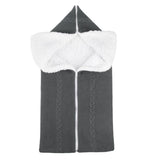 Baby Sleeping Bag Newborn Winter Warm Infant Button Knit Swaddle Wrap Swaddling Stroller  Toddler Blanket Envelope Sleepsacks - Livefree