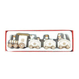 Christmas Decorations Christmas Wooden Small Train Decorations Santa Claus Children's Gifts - Livefree