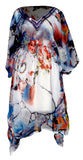 Peach Couture Bohemian Summer Tunic Beach Cover Up Dress with - shop.livefree.co.uk