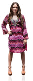 Peach Couture Bohemian Summer Tunic Beach Cover Up Dress with - shop.livefree.co.uk